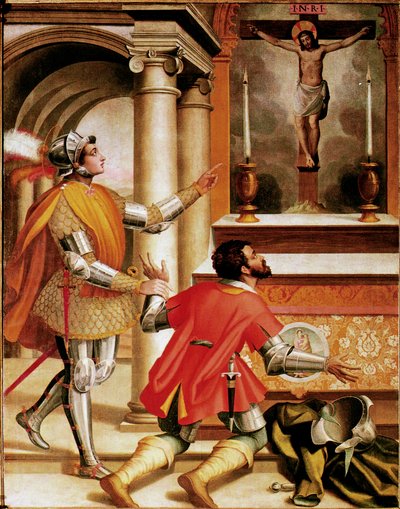 San Giovanni Gualberto and the Murderer of His Brother Before the Crucifix of San Miniato by Alessandro Pieroni
